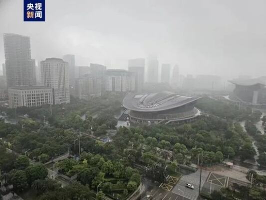 清湖河出现超警洪水