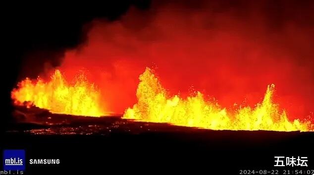 冰岛火山活跃