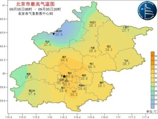 北京今天傍晚山区有分散性小阵雨