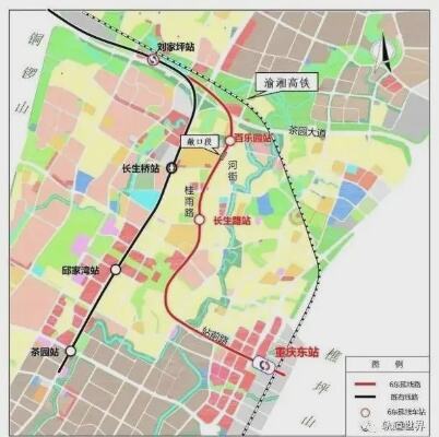 重庆轨道交通6号线线路图